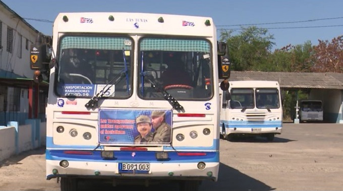Conmemoran transportistas tuneros el 1ro de Mayo con el apoyo al personal de la salud