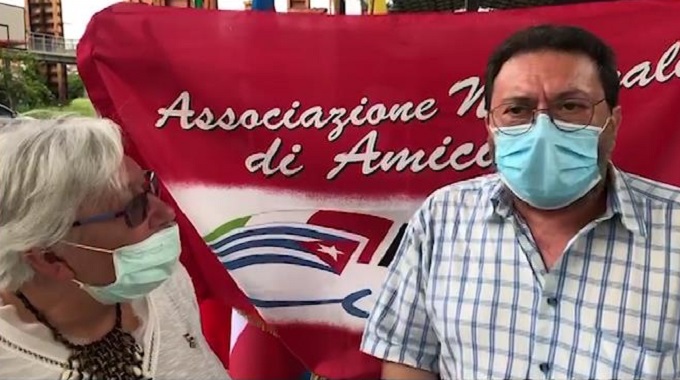 Agradecen pueblo italiano y movimiento de solidaridad ayuda del contingente Henry Revee
