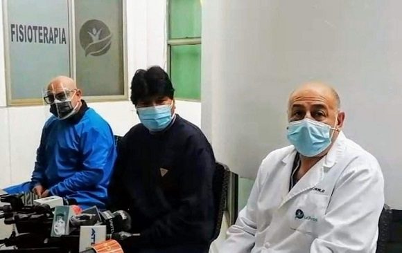 Evo Morales recibe el alta médica tras doce días de internamiento