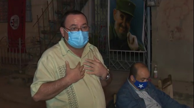 Visita Vicecoordinador Nacional de los CDR zonas afectadas por la pandemia en Las Tunas
