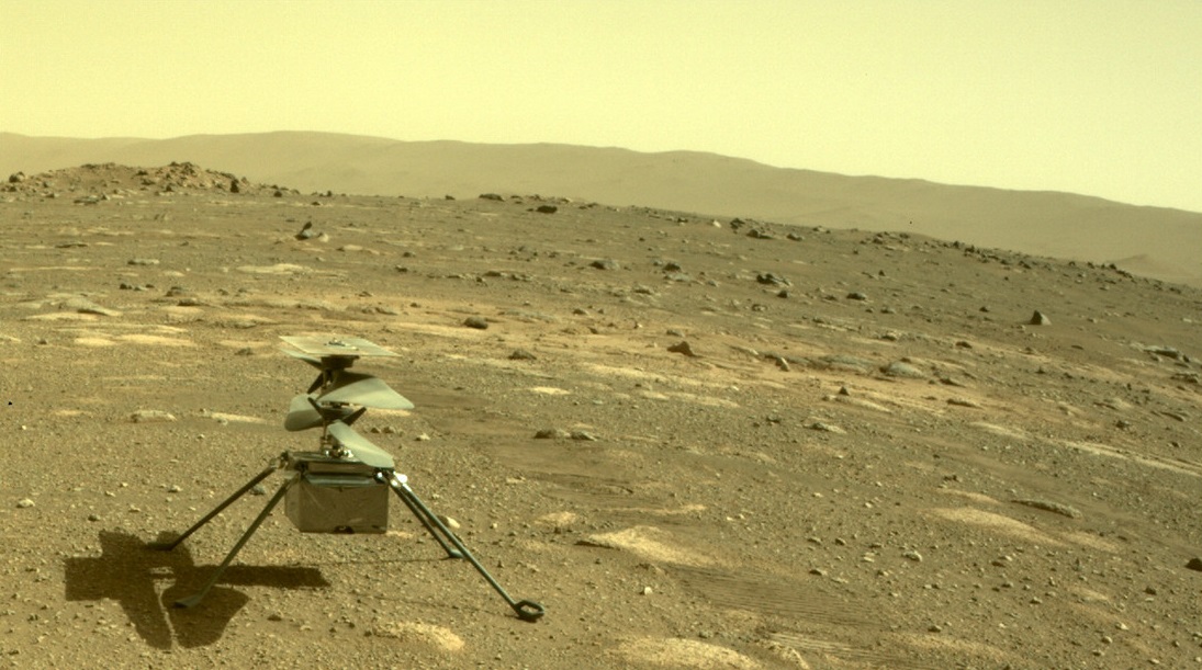 El minihelicóptero Ingenuity de la NASA logra sobrevivir a la noche marciana, con temperaturas de -90 °C