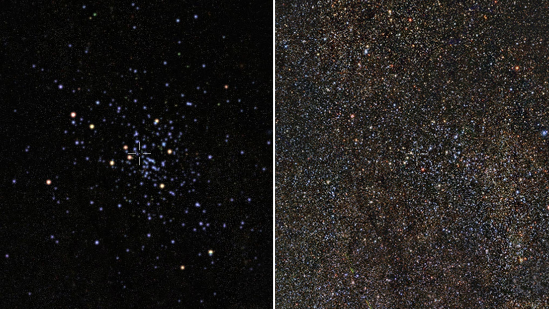 Descubren un cúmulo con miles de estrellas en un lugar bien estudiado de nuestra galaxia