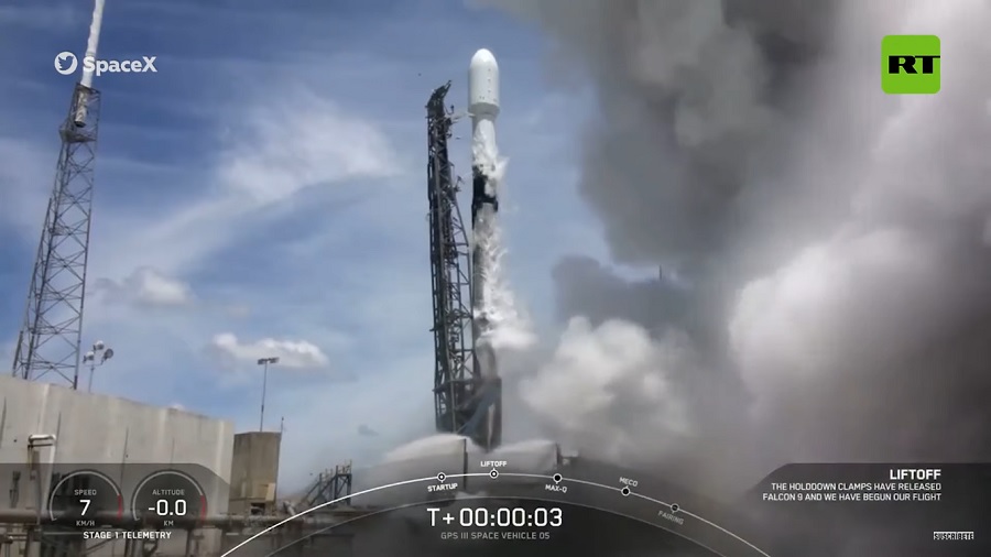 Por primera vez SpaceX reutiliza un cohete Falcon 9 para lanzar un satélite GPS para la Fuerza Espacial de EE.UU.