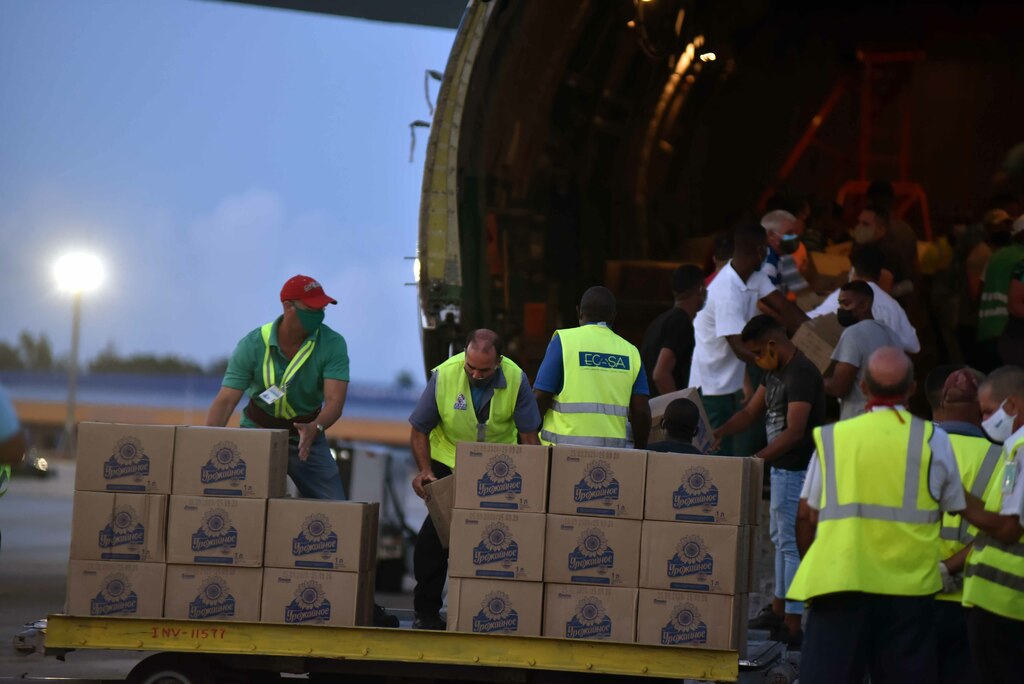 Llegó a Cuba tercer cargamento de ayuda humanitaria del gobierno de Rusia