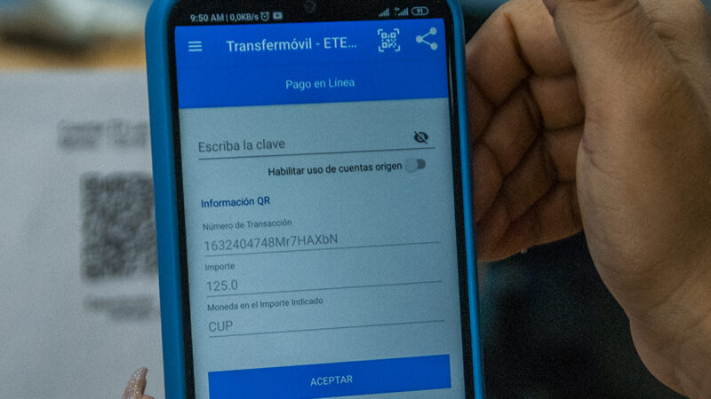 Pagos por código QR de Transfermóvil en Telepunto de Etecsa en Las Tunas