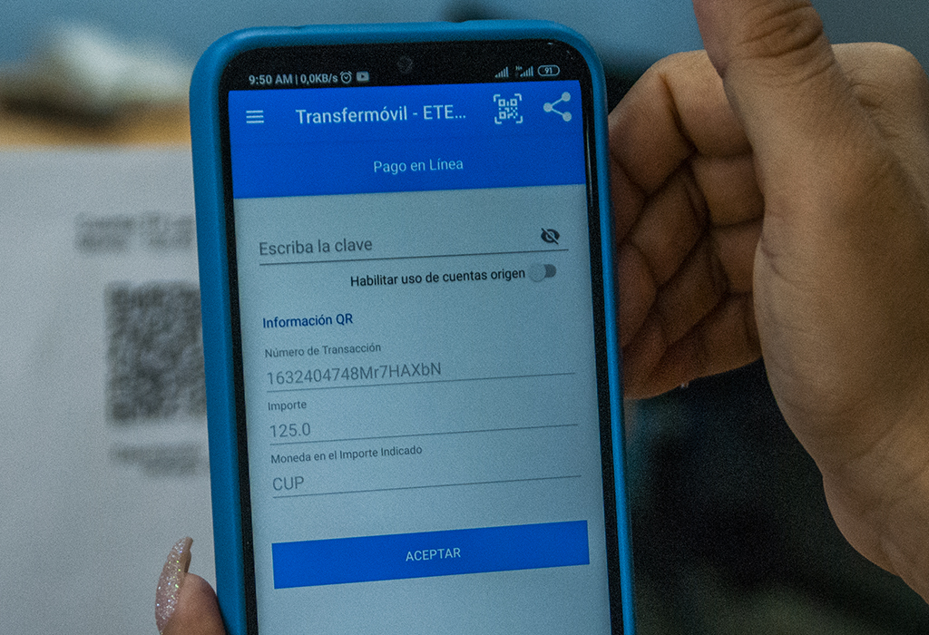 Pagos por código QR de Transfermóvil en Telepunto de Etecsa en Las Tunas