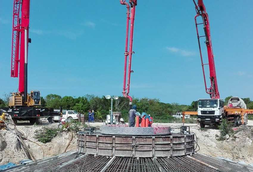 Sin detenerse marcha constructiva del parque eólico de Las Tunas