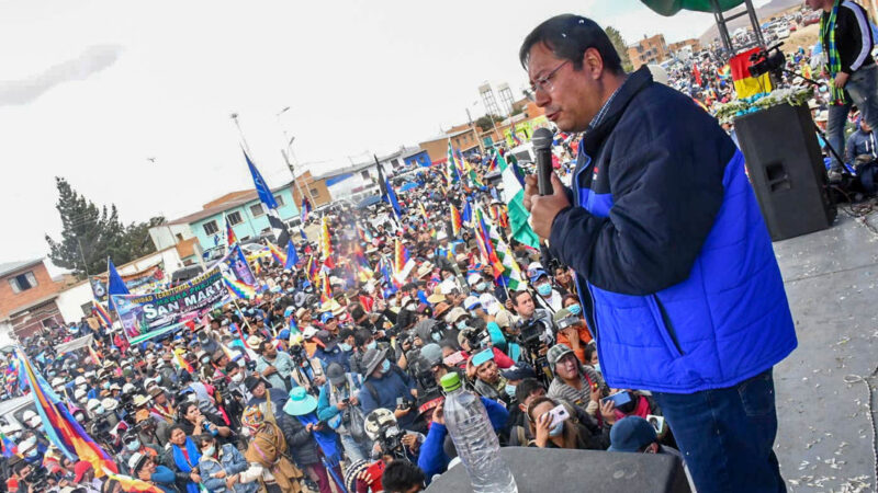 Los movimientos sociales muestran su músculo en Bolivia con una gran marcha de 7 días en defensa de la democracia y el Gobierno de Luis Arce