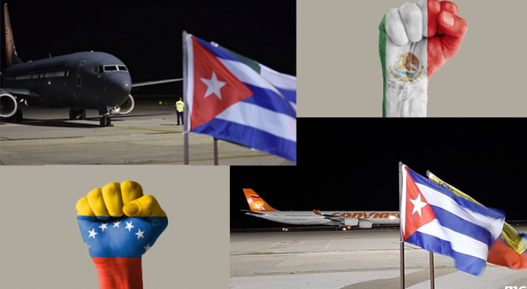 Más de 20 vuelos solidarios llegaron a Cuba desde México y Venezuela