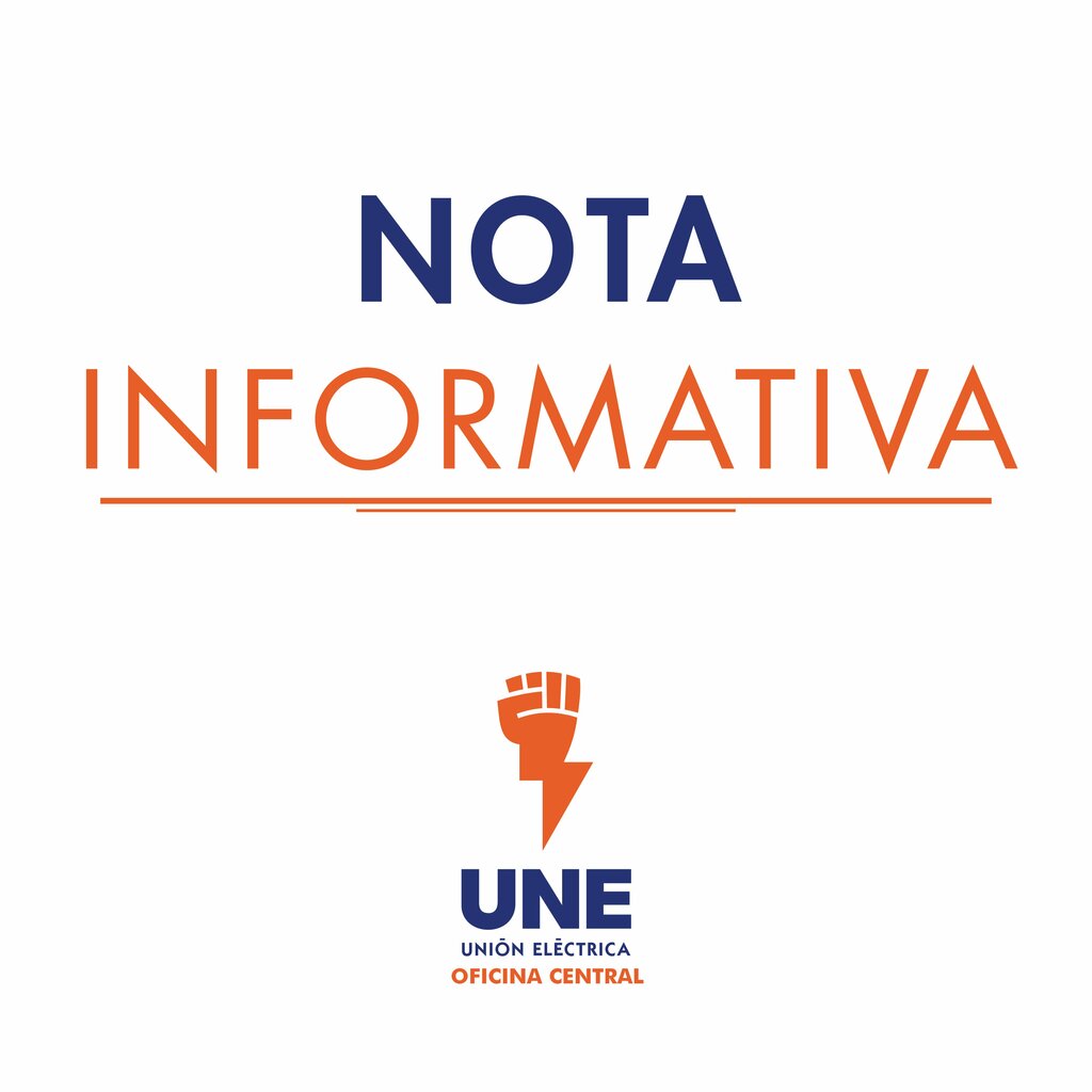 Unión Eléctrica prevé afectación de 450 MW en horario diurno y 839 MW en pico este jueves