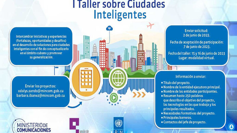 Desde hoy, Taller de ciudades inteligentes y sostenibles