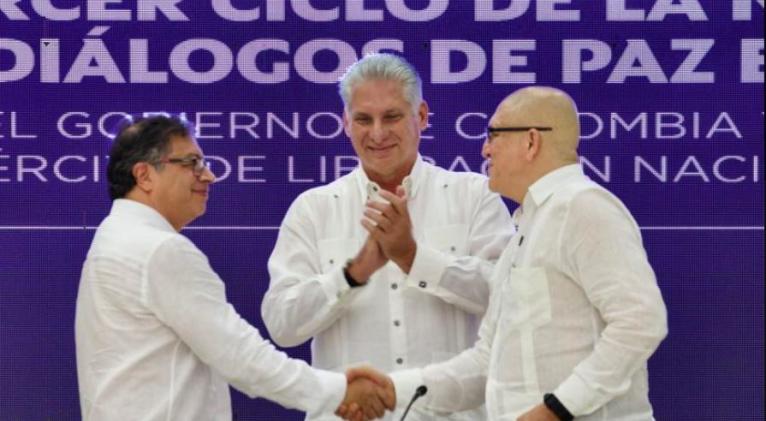 Acuerdan en Cuba cese al fuego ELN y Gobierno de Colombia