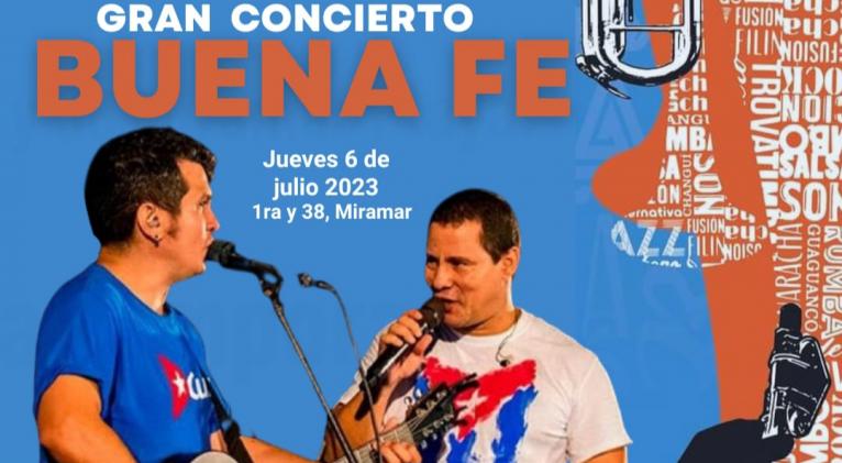 Gran concierto de Buena Fe inaugurará La Isla de la Música