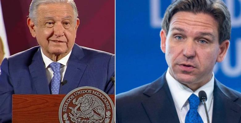 DeSantis, echando la culpa a AMLO