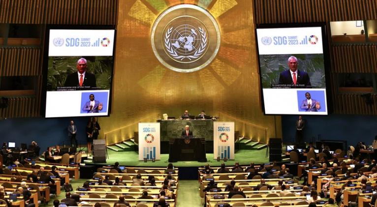 Discurso del Presidente cubano en Cumbre de ODS en ONU (+ VIDEO)