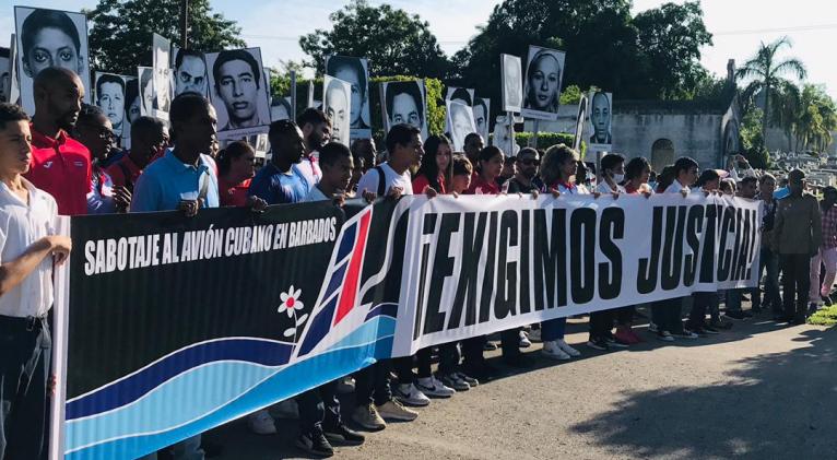 Cuba rinde homenaje a las víctimas del avión de Barbados