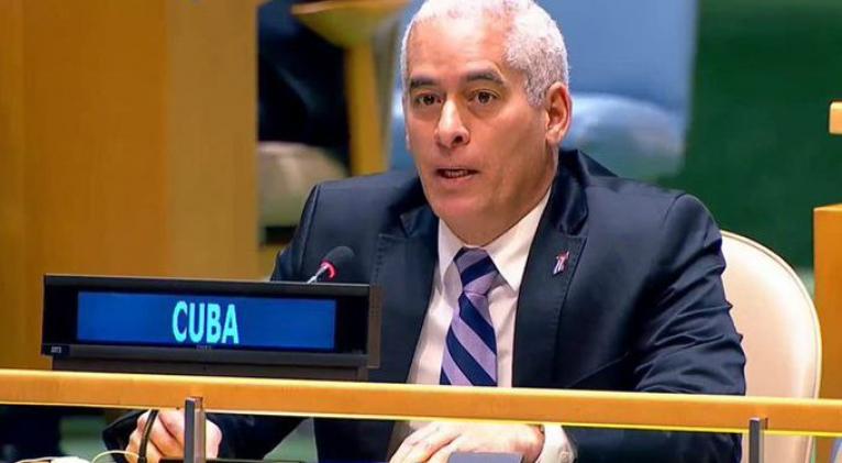 Cuba pide cese al fuego inmediato para detener genocidio en Gaza