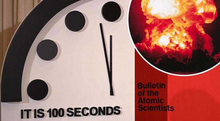 Quedan 90 segundos para el fin del mundo, según el 'Reloj del Juicio Final'