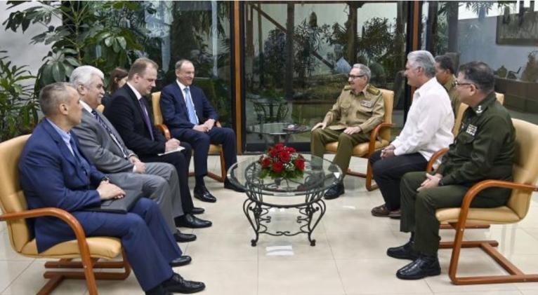 Raúl Castro recibió a secretario de Consejo de Seguridad de Rusia