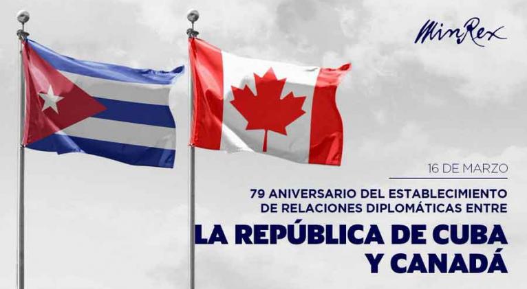 Cuba reafirma interés de fortalecer relaciones con Canadá
