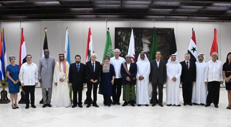 Intercambió Díaz-Canel con embajadores árabes e islámicos en Cuba