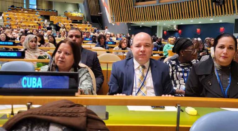 Federación de Mujeres Cubanas en cita de ONU para igualdad de género