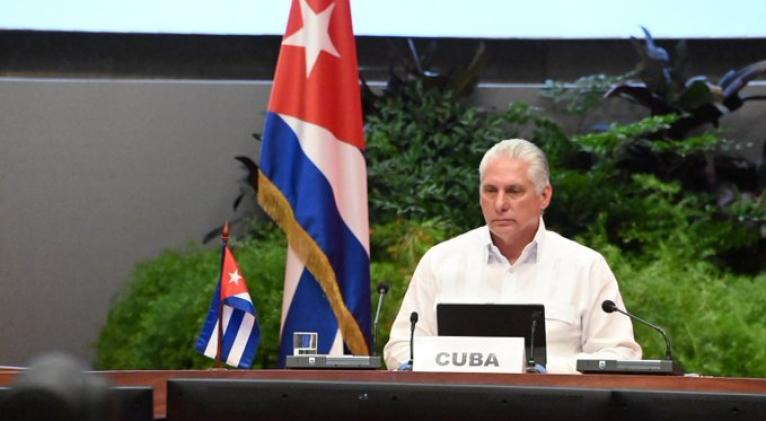 Presidente de Cuba expresa apoyo a México en cumbre de la Celac