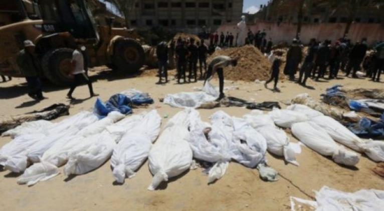 Elevan a 280 cifra de cuerpos encontrados en fosa común en Gaza