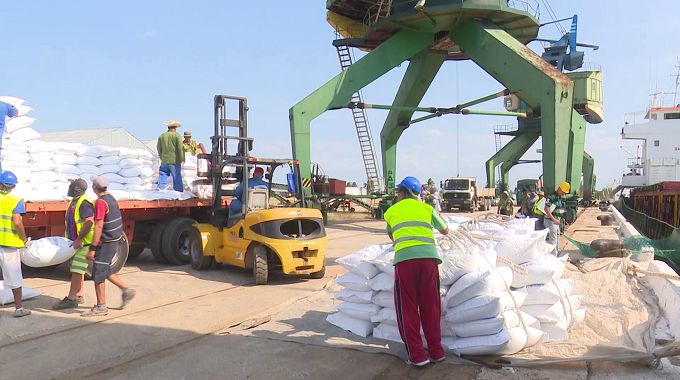 Garantizan en Las Tunas descarga de arroz para el completamiento de la canasta familiar normada