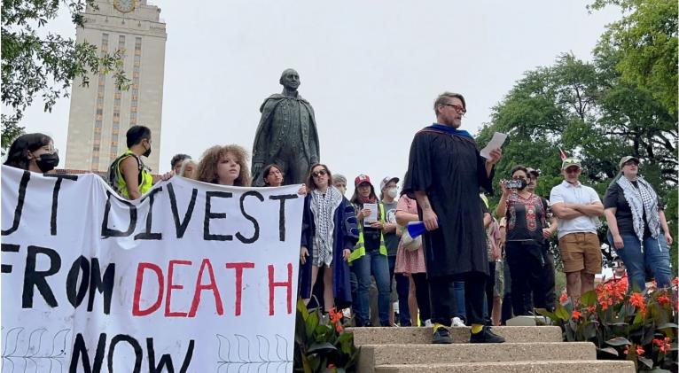 La Universidad de Texas, símbolo de la represión contra las protestas propalestinas