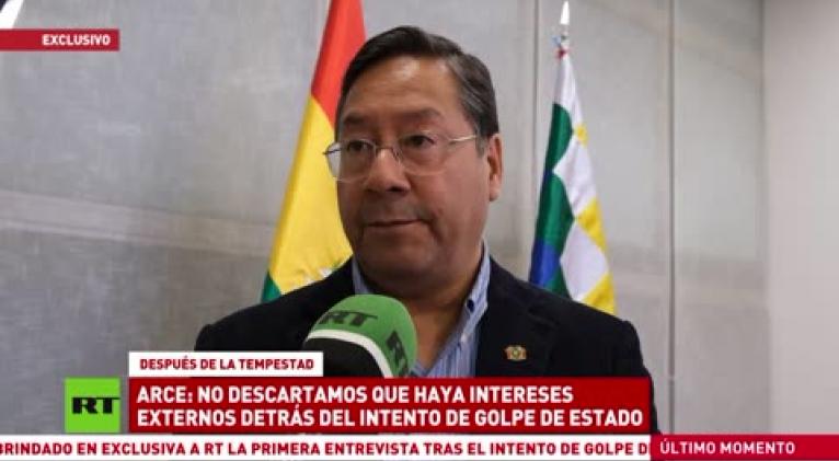Arce: «Siempre existen intereses externos detrás de los golpes de Estado»
