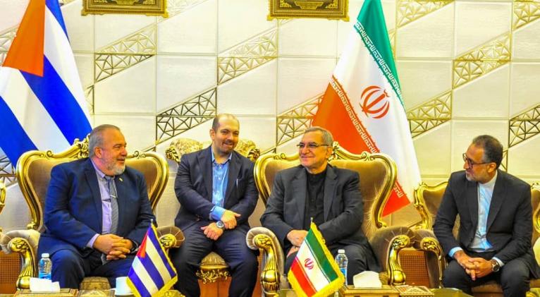 Primer ministro de Cuba en Irán para investidura de Masoud Pezeshkian