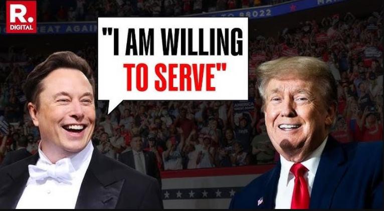 Elon Musk declara estar dispuesto a servir en la administración de Donald Trump