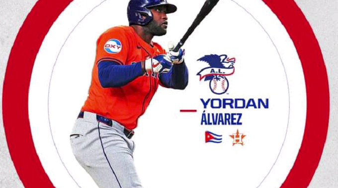 Yordan Álvarez, mejor jugador de la semana en la MLB