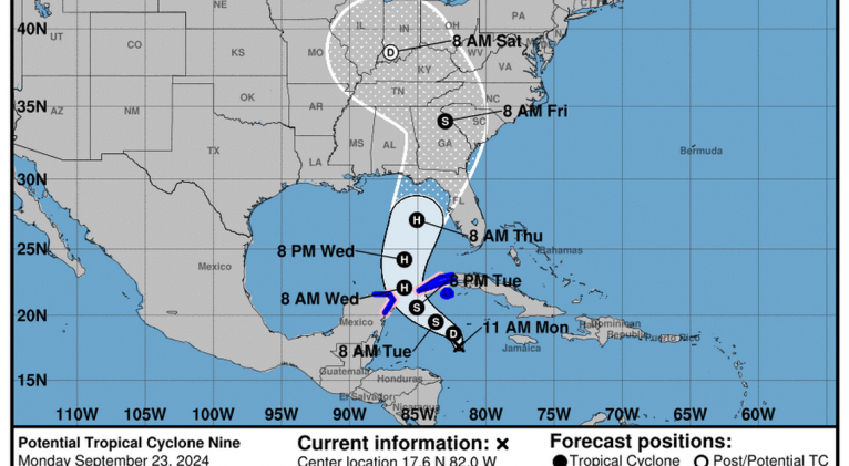 Bajo vigilancia en Cuba y México potencial ciclón tropical