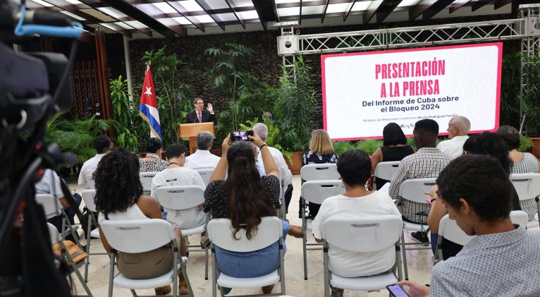 Denuncian perjuicio de bloqueo de EE.UU. a Cuba (+ Video)