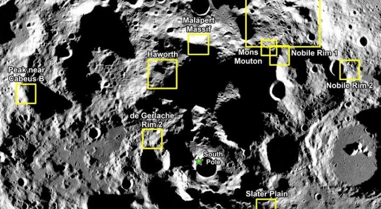 La NASA identifica nueve zonas para el regreso del ser humano a la Luna
