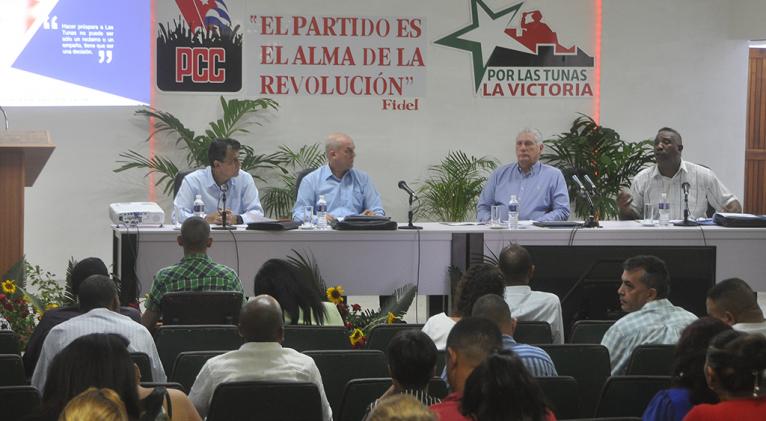 Presente Díaz-Canel en Pleno Extraordinario del PCC en Las Tunas