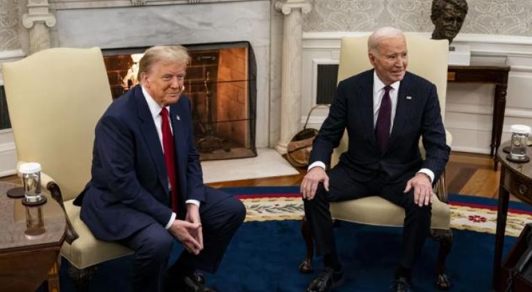 Trump agradece a Biden la transición ordenada