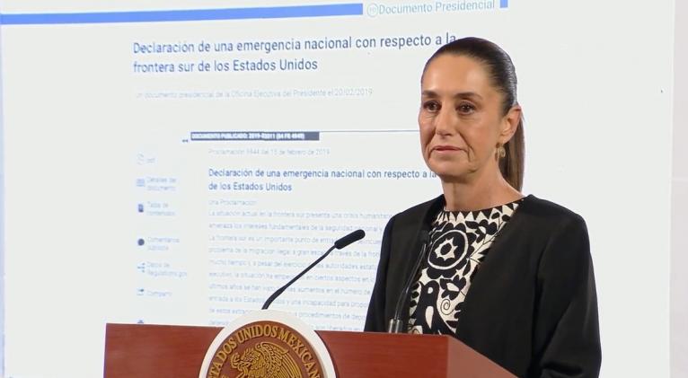 Sheinbaum responde a Trump: «Vamos a defender nuestra soberanía»