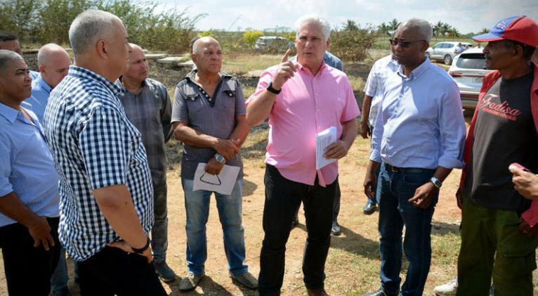Aboga Presidente cubano por recuperación agri?cola en Holgui?n