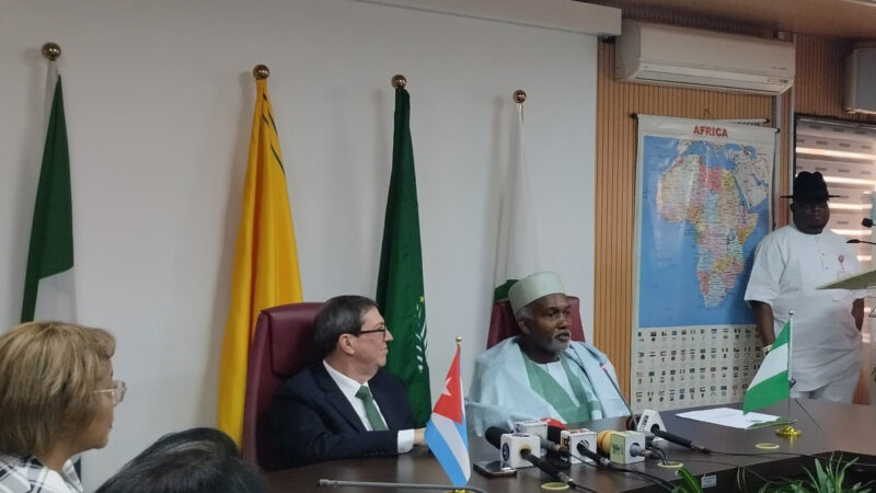 Expresó Cuba interés de dinamizar las relaciones con Nigeria
