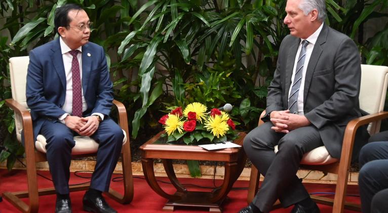 Recibió Díaz-Canel a representante del Gobierno vietnamita