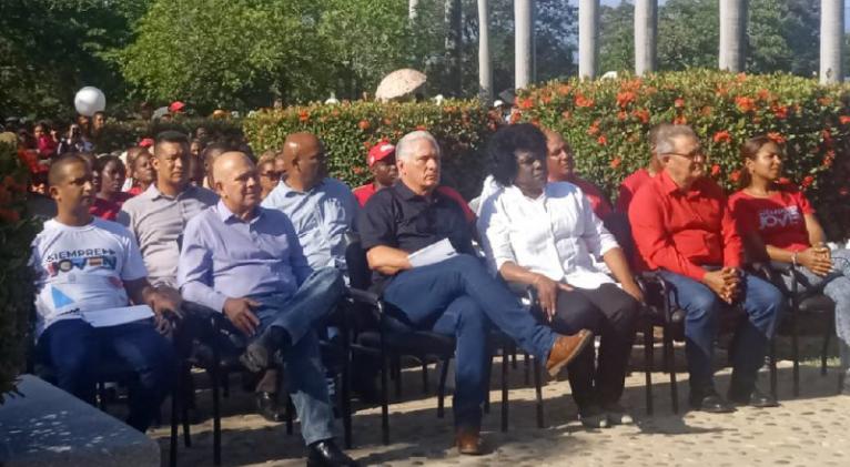 Presidió Díaz-Canel acto por aniversario 68 del combate del Uvero