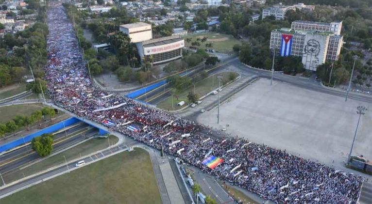 Millones de cubanos festejan el Día Internacional de los Trabajadores