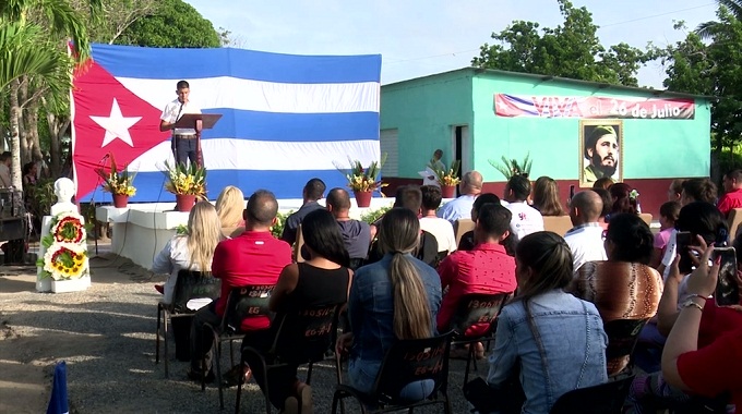 Realizado en Vázquez acto provincial por el fin del curso escolar en Las Tunas