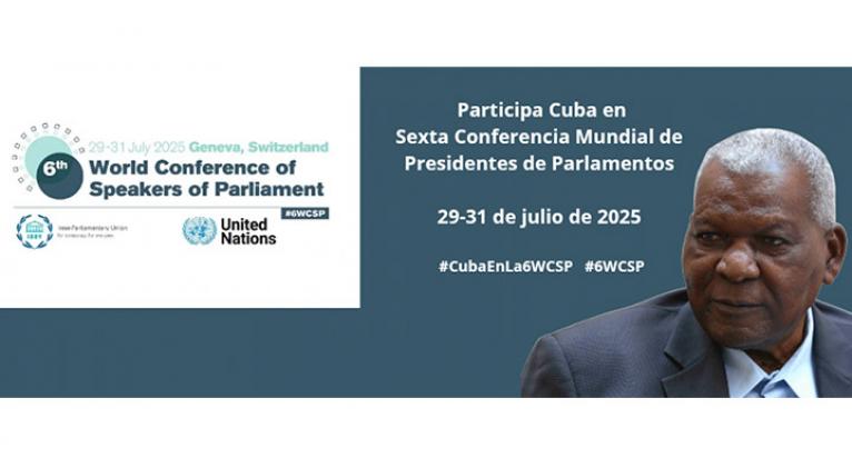 Participa Esteban Lazo en Sexta Conferencia Mundial de Presidentes de Parlamentos