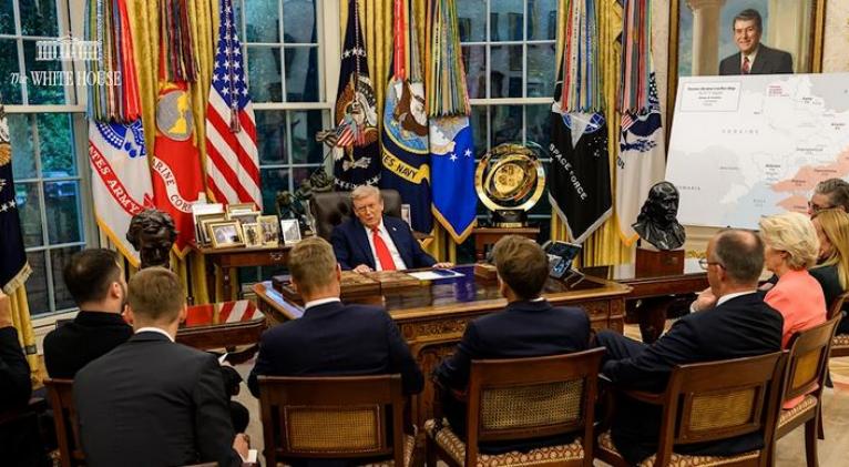 Espejo incómodo: lo que la foto de Trump con líderes europeos revela