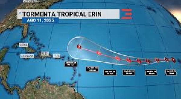 Formada en el Atlántico tormenta tropical Erin con rumbo oeste