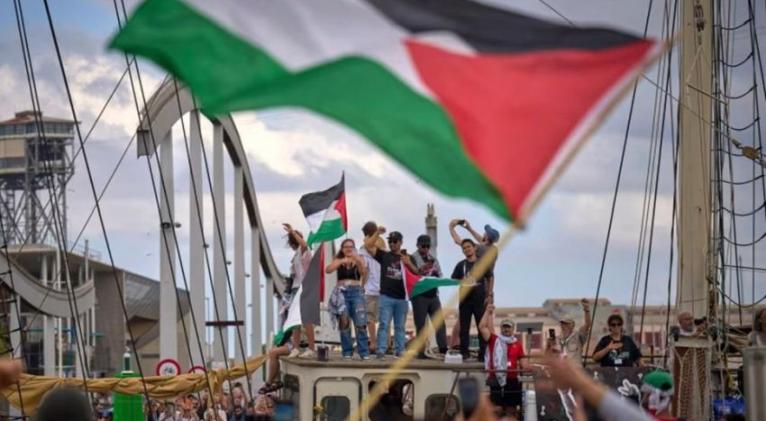 Reportan nuevo ataque a flotilla de solidaridad con Palestina